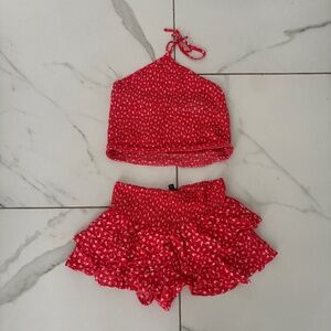 Halter top and skort